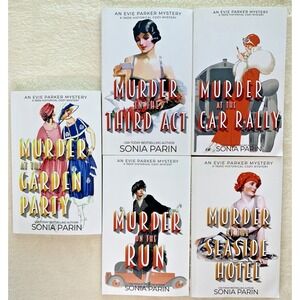 Lot of 5 ~ A 1920s Historical Cozy Mystery: An Eve Parker Mystery ~ Sonia Parin